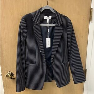 Express Navy and White Striped Blazer and pants set